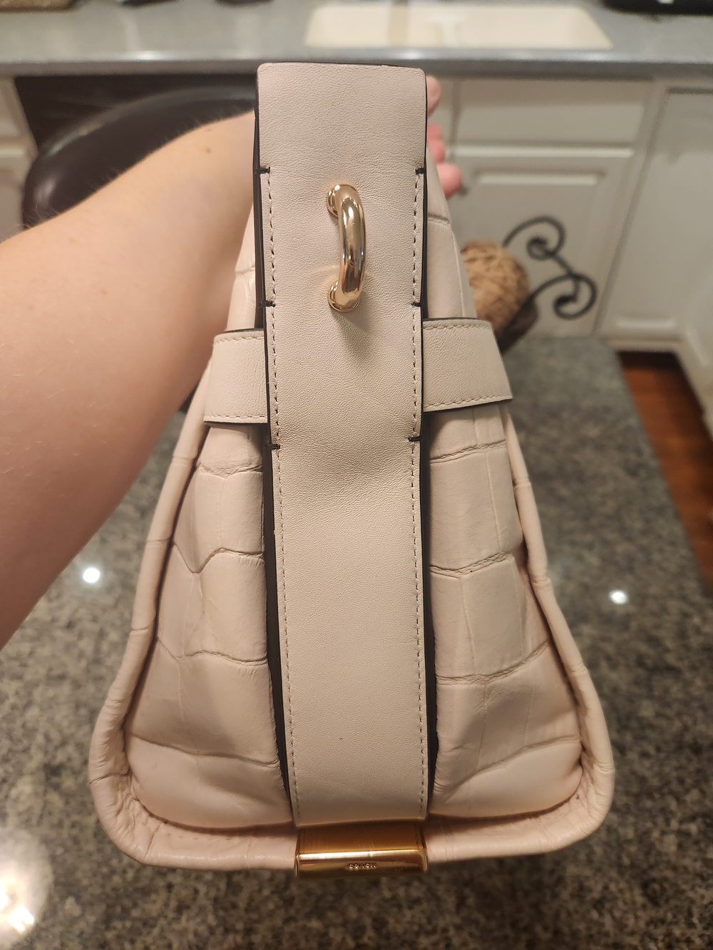 Coach Swagger 37 Croc-Embossed Satchel With Shoulder/Crossbody Strap - Picture 6 of 16